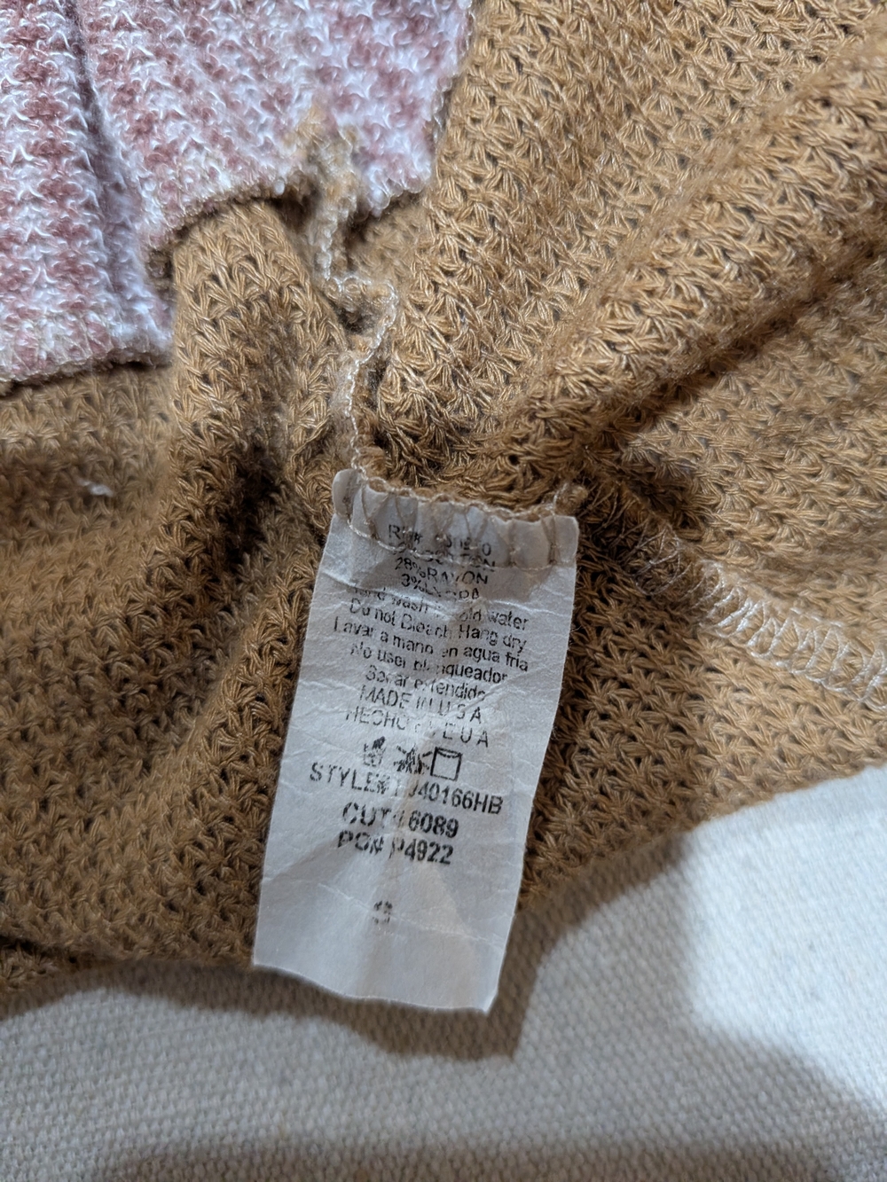 Boho Draped Colorblock Cardigan - Picture 5 of 10